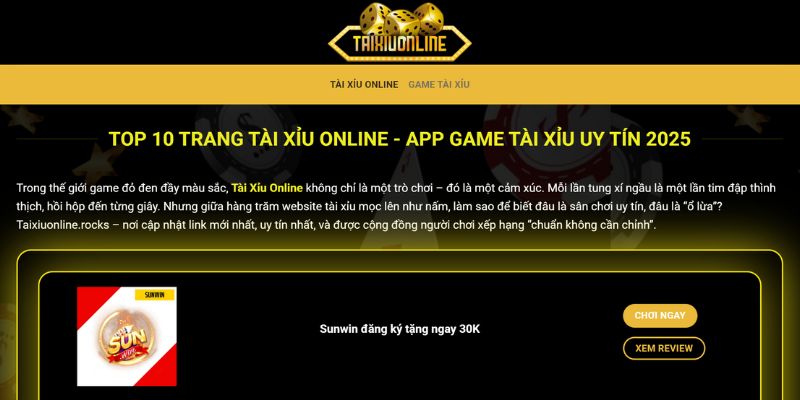 trang tài xỉu taixiuonline.rocks Giới thiệu về trang tài xỉu taixiuonline.rocks